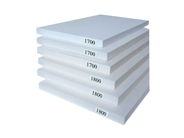 High Temperature Ceramic Fiber Board , Smooth Surface Fireproof Fiber Board 0