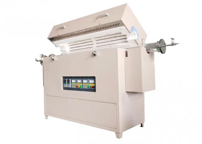 Multi Zone Lab Tube Furnace 1200 ℃ / 1400 ℃ / 1600 ℃ With Three Way Flange 0