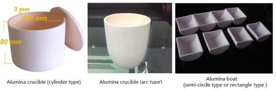 99.6 % Al2O3 Alumina Ceramic Crucible , Lvory High Purity Alumina Crucibles 0