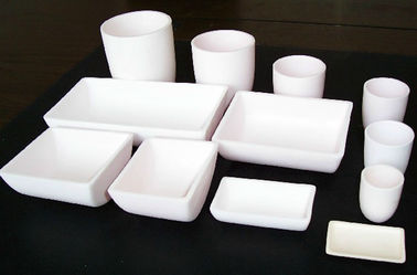 High Purity Alumina Ceramic Crucible , Multi Capacity Alumina Crucible Boat